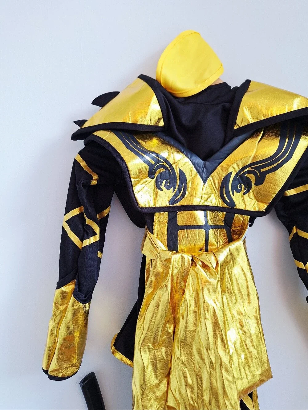 Spooktacular Creations Golden Ninja Combat Costume Child Large (10–12)